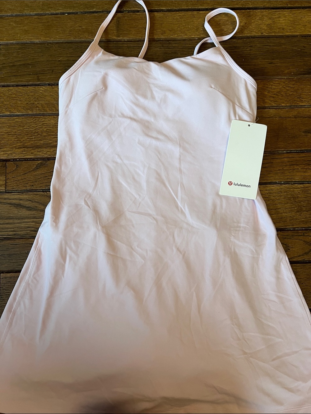 Lululemon Pink Organza Align Cami Strap Athletic Dress Size 8 NWT - Picture 2 of 7